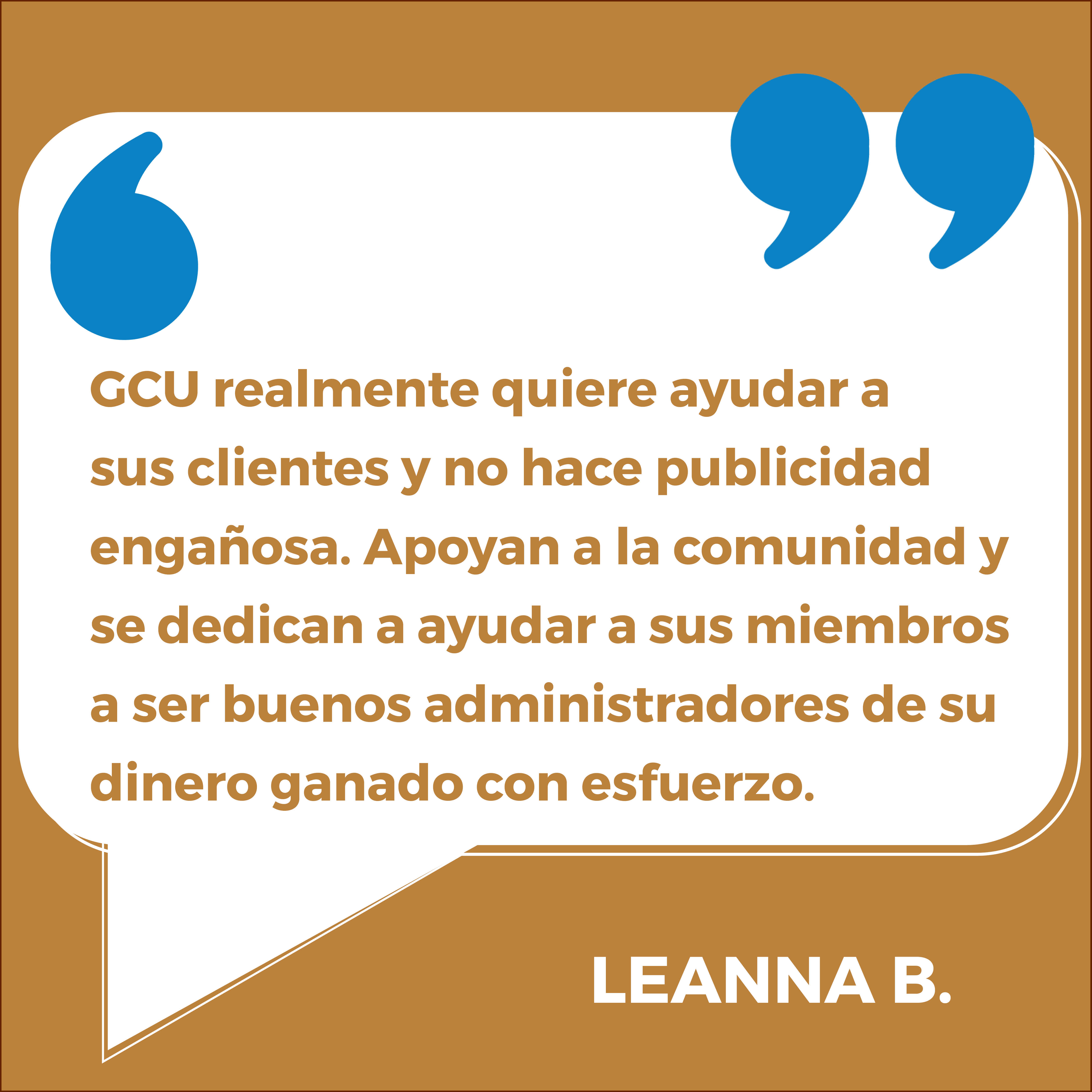 Testimonio de GCU